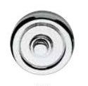 Doorbell button on rose 103CP, polished chrome