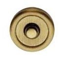 Doorbell button on rose 103CP, bronzed brass