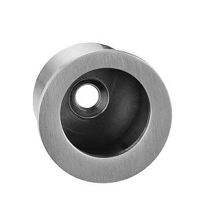 Bīdāmo durvju rokturis, iefrēzējams no vērtnes gala, nerūs.tērauds