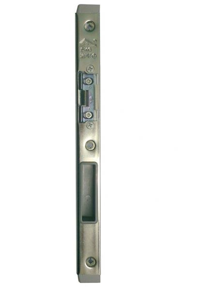 20-608ERH/31L screw-on strike plate, right, brightly galvanized