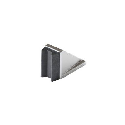 Bottom glass door stopper, with centering, matt chrome