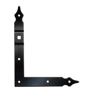 2154 Corner hinges (pair), 250x300mm, black