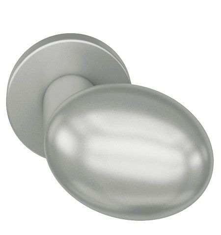 Handle knob, 0804 05 fixed, singel-sided fastening, aluminium F1