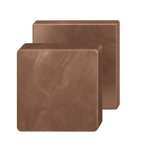 Door knob 0811 25, one-sided fastening,bronze