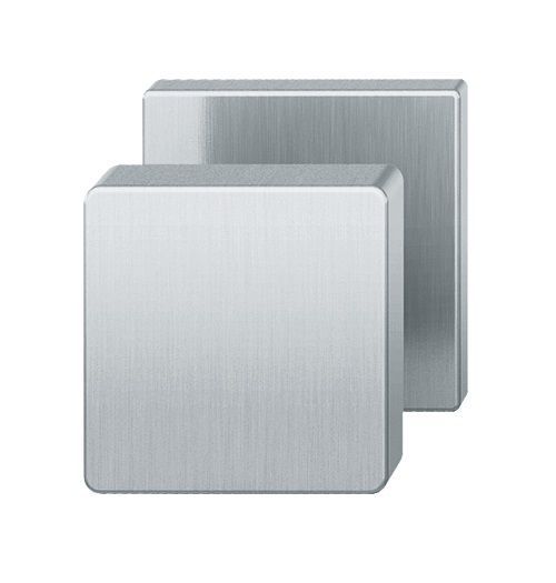 Door knob 0811 25, one-sided fastening,stainless steel fine matt