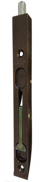 Flush bolt 20x16x200 mm, patine brown