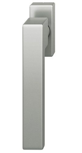 Window handle on rectangular rose, aluminium F1