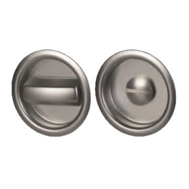 Sliding door handle WC, pair, aluminium F1