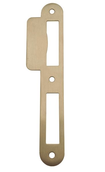 5-01 N universal strike plate, brass matt
