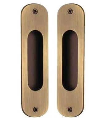 Bīdāmo durvju rokturu PĀRIS, matēti skrāpētas bronzas tonī