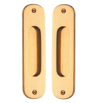 Bīdāmo durvju rokturu PĀRIS, pulēts, lakots misiņš