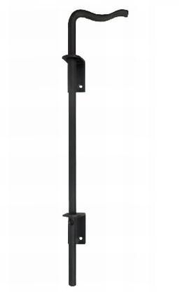 5754 Drop bolt for shutters and gates 500x15mm with 2 guides