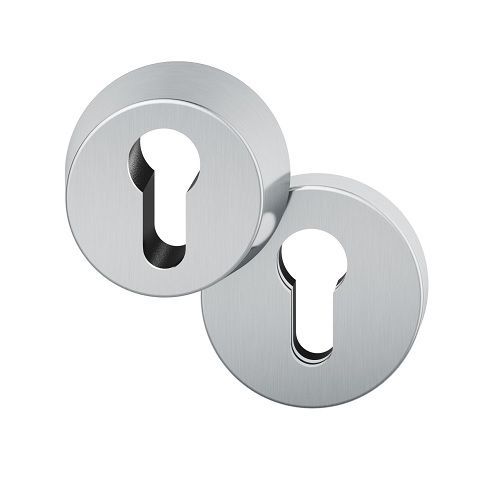 Drošības rozete 14mm + pretrozete 1735, nerūs.tērauds