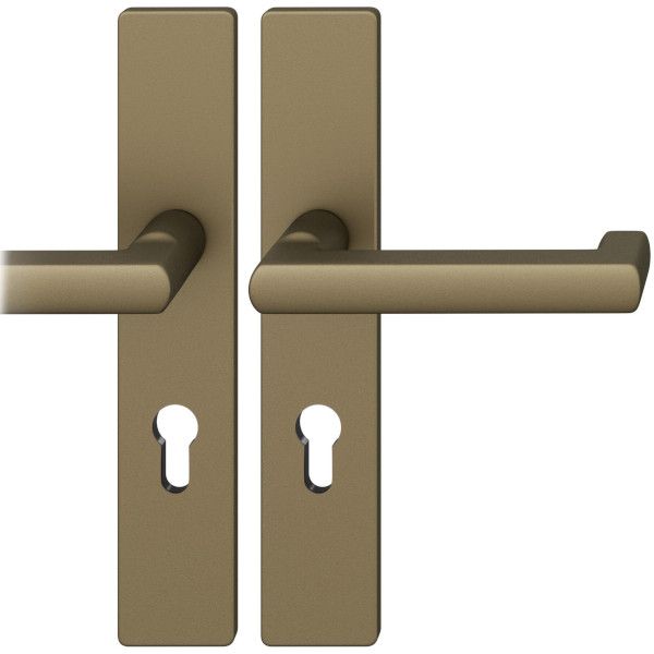 FSB 79 1031 rokturu/uzliku grt. PZ 72mm ugunsdrošām evakuācijas durvīm, alumīnijs graudaini matēts vidēji tumšas bronzas tonī S5