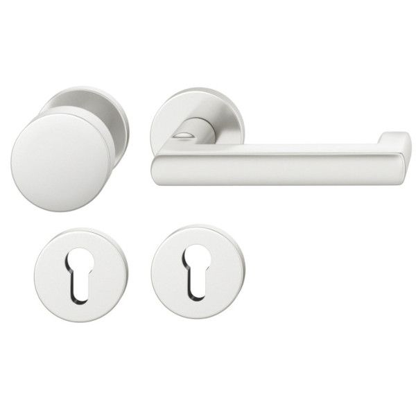 FSB 79 1031 rokturpogas grt. ar apaļām PZ rozetēm ugunsdrošām evakuācijas durvīm, alumīnijs anodēts dabīgā tonī F1, LABĀ