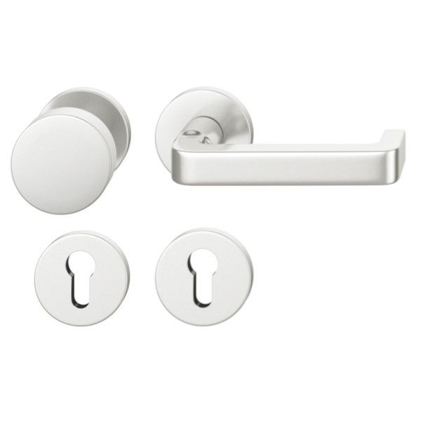 FSB 79 1134 rokturpogas grt. ar apaļām PZ rozetēm ugunsdrošām evakuācijas durvīm, alumīnijs anodēts dabīgā tonī F1, LABĀ