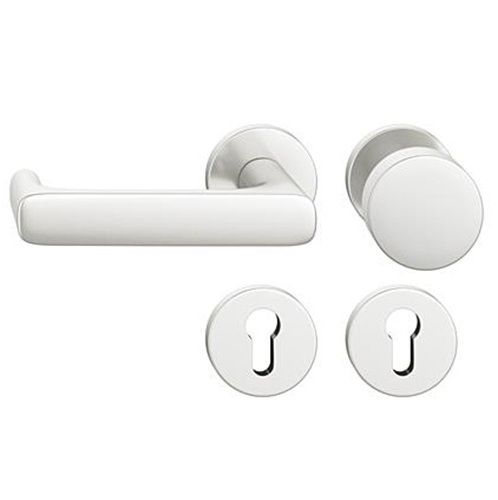 FSB 79 1290 rokturpogas grt. ar apaļām PZ rozetēm ugunsdrošām evakuācijas durvīm, alumīnijs anodēts dabīgā tonī F1, KREISĀ