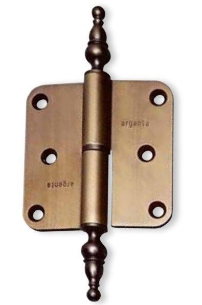 Eņģe 80/80A ar dekoratīviem galiem, bronzēts nerūs.tērauds, LABĀ