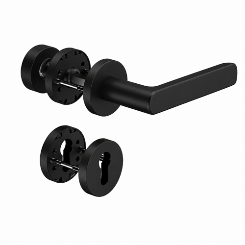 8115 PREMIUM FS rokt./rozešu grt. ugunsdrošām durvīm ar rokturpogu 3020 FS,9mm, anodēts melns C35