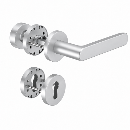 8115 PREMIUM FS rokt./rozešu grt. ugunsdrošām durvīm ar rokturpogu 3020 FS, 9mm, alumīnija tonis F1