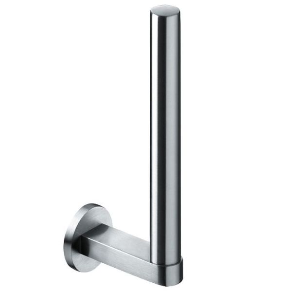 Spare toilet roll holder, screw-on, stainless steel