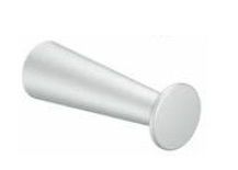 Bathrobe hook A100, 80mm, metallic aluminium grey tone