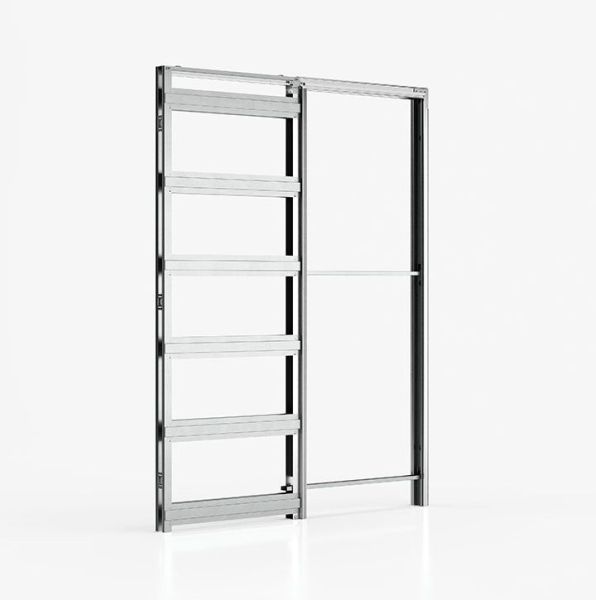 ABSOLUTE EVOKIT komplekts vienvērtņu durvīm - siena 125mm, atvērums 800/900 x 2000/2100mm