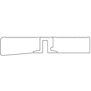 SL Adaptera profils D -TBS 70F uz iekšu veramām durvīm, L=1950 mm