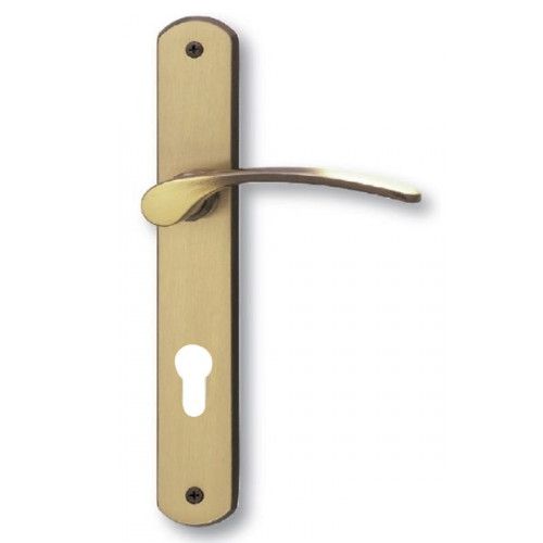 Amata-LS handle/rose set. PZ/72 mm, browned brass