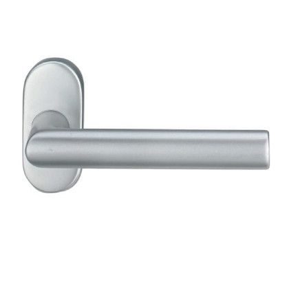 Rokturis profilrāmju durvīm ARES 108 uz ovālās rozetes, 8 mm, nerūs.tērauds