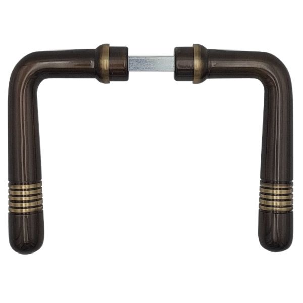 Pair of handles 1870 ZT 8 mm, browned, aged