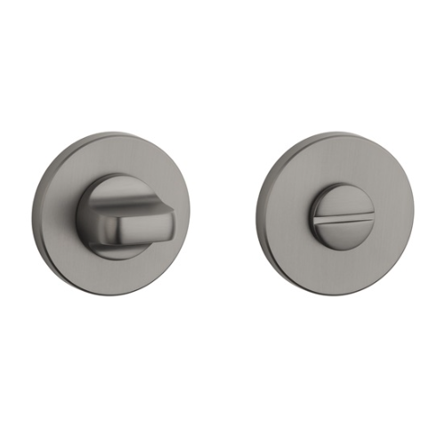 WC aizgrieznis 4x4/6/8mm, apaļas rozetes Ø 52mm, biezums 7mm, grafīta tonis. APRILE