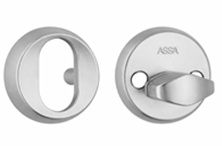 ASSA cover roses 256/18 mm with latch for oval cylinders, chrome matt