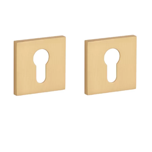 PZ kantainas rozetes 53x53mm, biezums 7mm, matēts zelta tonis