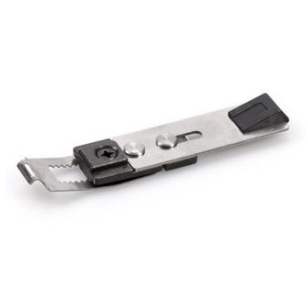 Guide rail locking unit for GEZE standard door closers - compatible with T-stop guide rail / Boxer 20.7 mm guide rail