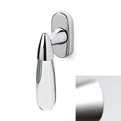 Logu rokturis AURORA K164, misiņš satinēti hromēts + matēts stikls (6M)