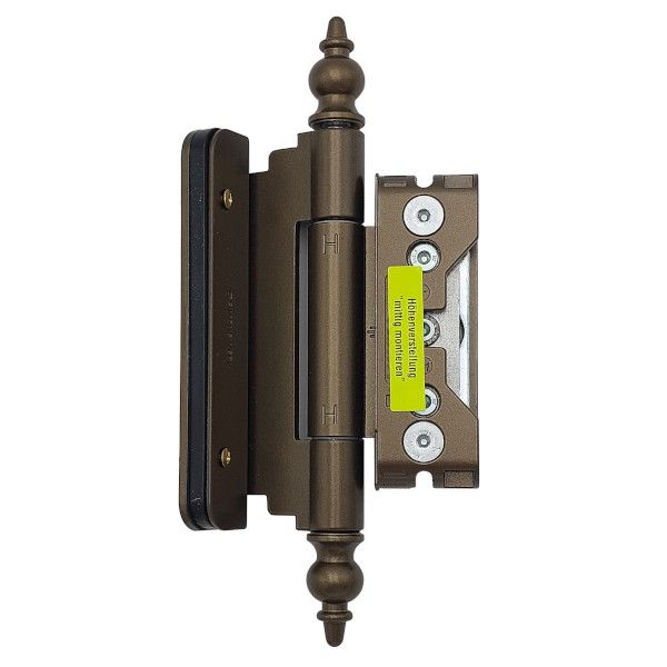 Objekteņģu komplekts (3 eņģes) BAKA Protect 4010 3D FD ZK, bronzas tonis