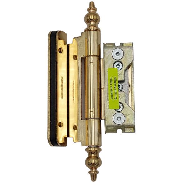 Objekteņģu komplekts (3 eņģes) BAKA Protect 4010 3D FD ZK, pulēti zeltīts tērauds