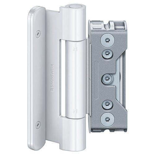 Entrance door hinges BAKA Protect 4030 3D FD MSTS, white