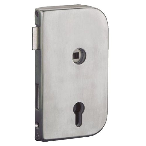 Stikla durvju slēdzene BARCELONA-R, nerūs.tērauds, LABĀ