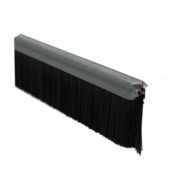 FE 4.0 Brush seal for in-groove mounting, 1000 mm, brush PA black 15 mm