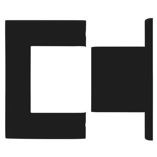 BILOBA nosegvāki eņģei 8010BTJC, matēti melna RAL9005 (062)