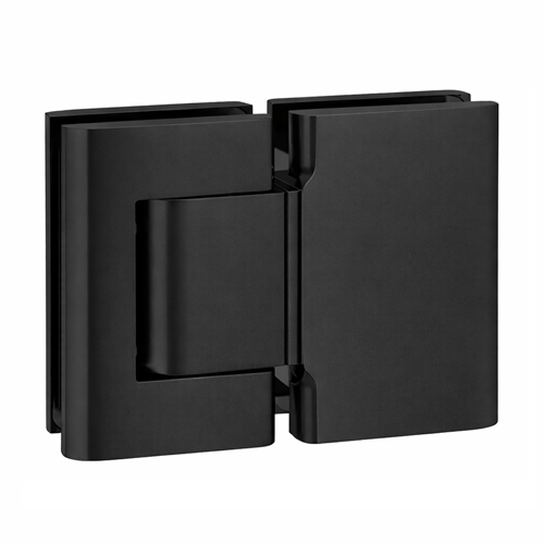 BL 8015 SOL Double-sided hinge for solid glass doors, glass/glass, matt black RAL9005 (062)