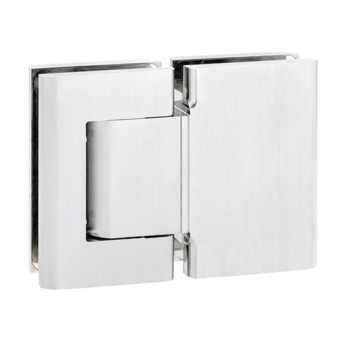 BL 8015 SOL Double-sided hinge for solid glass doors, glass/glass, silver tone, natural anodized (002)