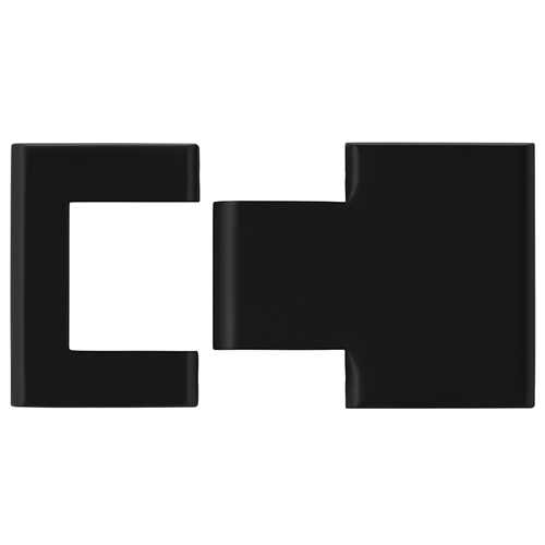 BILOBA nosegvāki eņģei 8015BTJC, matēti melna RAL9005 (062)