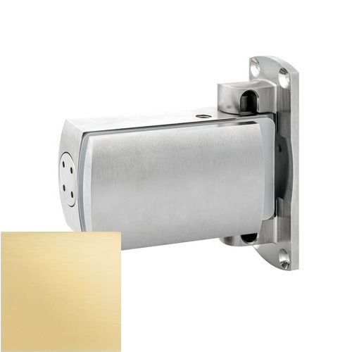 BL 8060 SOL Pilnstikla durvju eņģe, siena/stikls, PVD pulēti zeltīta (016)