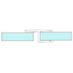 Frontal sealing profile for shower unit 52.09.0131 - 180°, 2250 mm