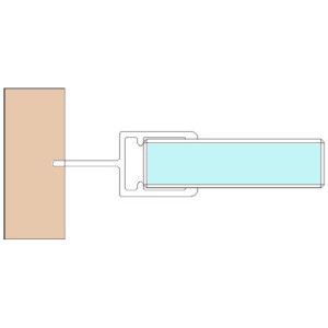 Blīvējošais profils duškabīnēm 52.09.0210 - 2010 mm, ar lāseni