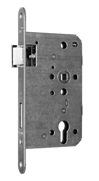 Slēdzene 1000 ugunsdrošām durvīm PZ 65/72/24/9 - IEPAKOJUMS 25 GAB., nerūs.tērauds, ar metāla mēlīti, LABĀ