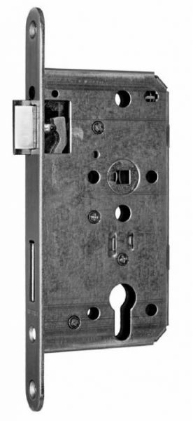 BMH 450 mortise lock PZ 55-2/72/20/O, stainless steel, LEFT